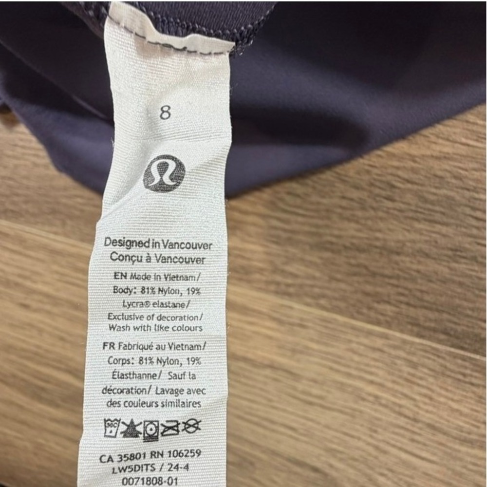 Lululemon Align High Rise Leggings 28" Purple Gray Size 8 Buttery Soft Athletic - Picture 8 of 15